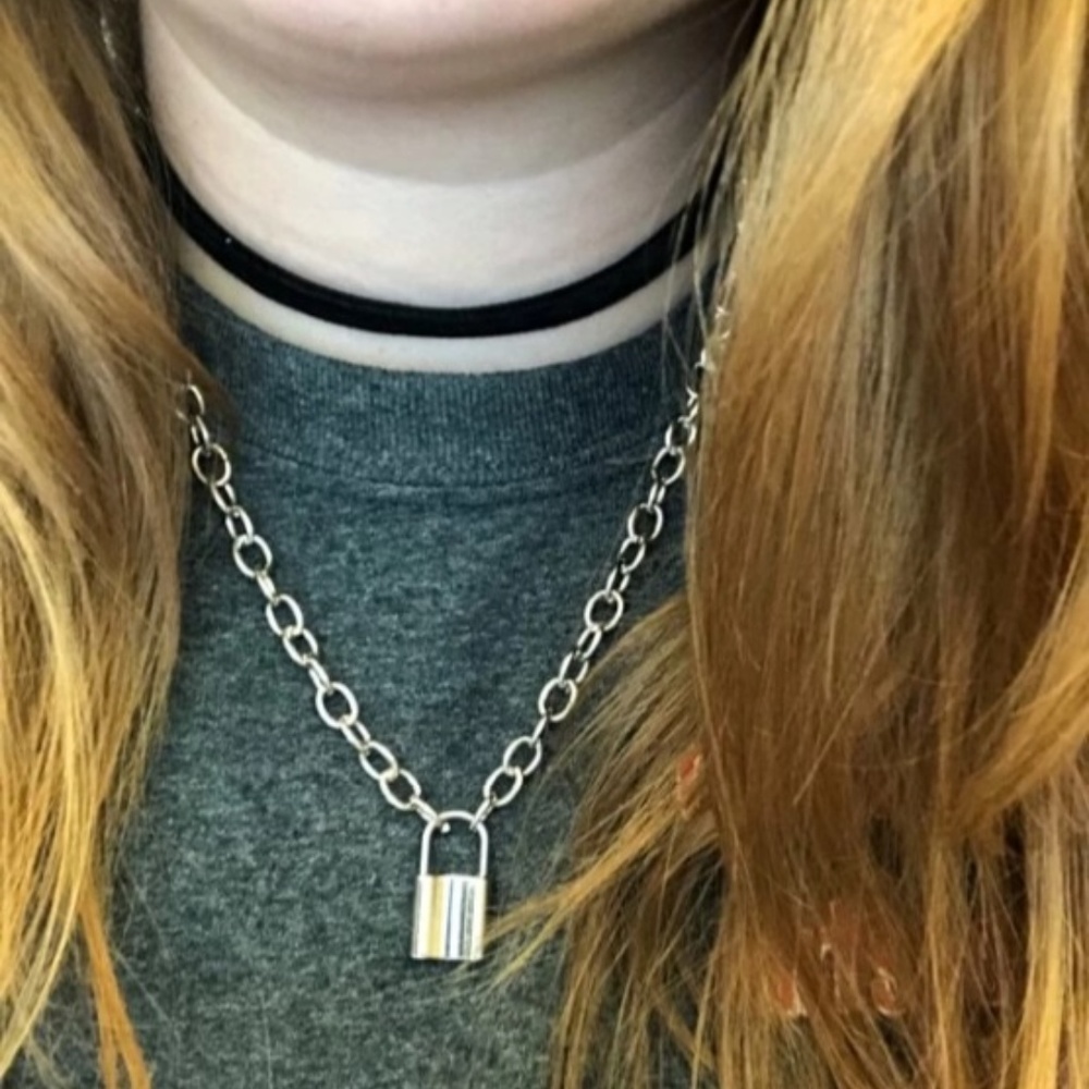 Padlock and Chain Necklace